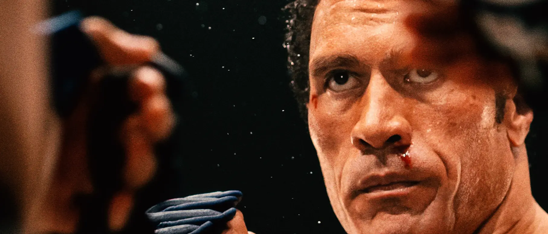 Dwayne Johnson looks unrecognisable in the first poster for the upcoming biopic The Smashing Machine