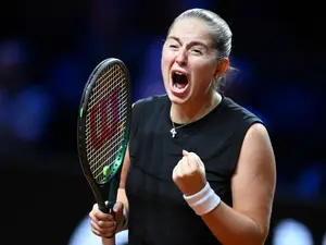 Jelena Ostapenko beats world number one Aryna Sabalenka to win Stuttgart title