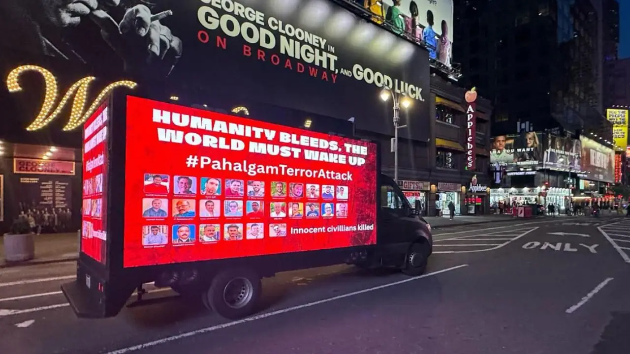 'Humanity bleeds, the world must wake up': Calls for justice against Pahalgam terror attack at NY's Times Square