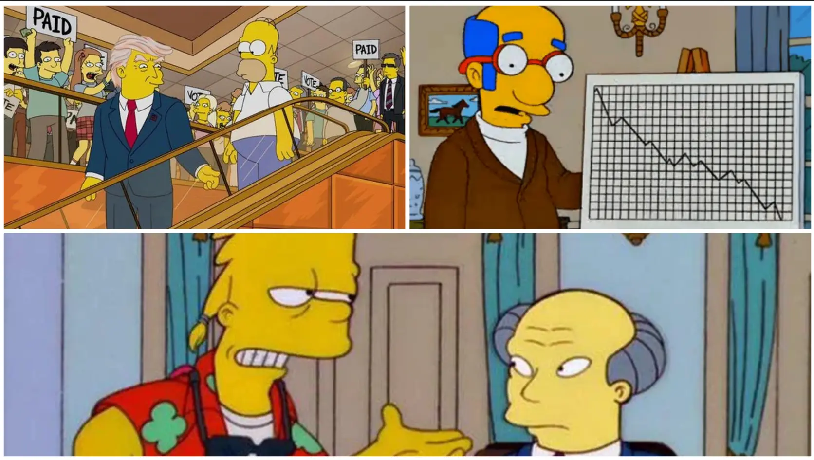 From the Trump presidency to economic tariffs here are 5 predictions for 2025 for The Simpsons that came true.