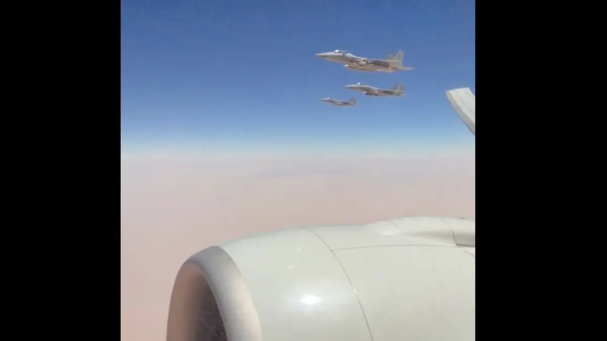 Saudi Arabia fighter jets escort PM Modi's plane in display of diplomatic ties-WATCH