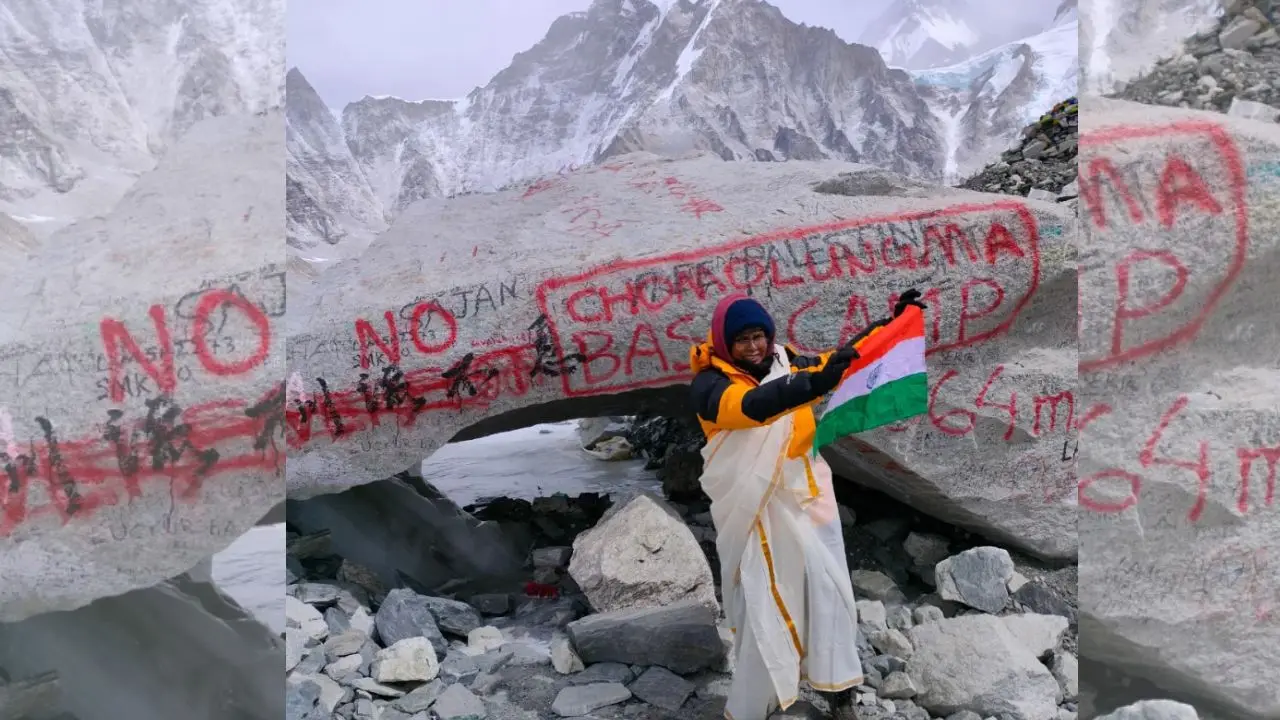 59-year-old Kerala woman trekked solo to Everest Base Camp, 'guided by' YouTube videos 59-year-old Kerala woman trekked solo to Everest Base Camp, 'guided by' YouTube videos