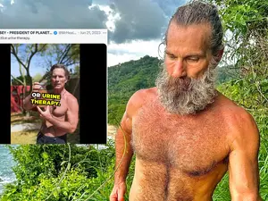 Ex-model claims he drinks his own urine to remain healthy, internet in disbelief
