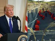 Donald Trump unveils plan to detain 30,000 'criminal illegal aliens' at notorious Guantanamo Bay military prison