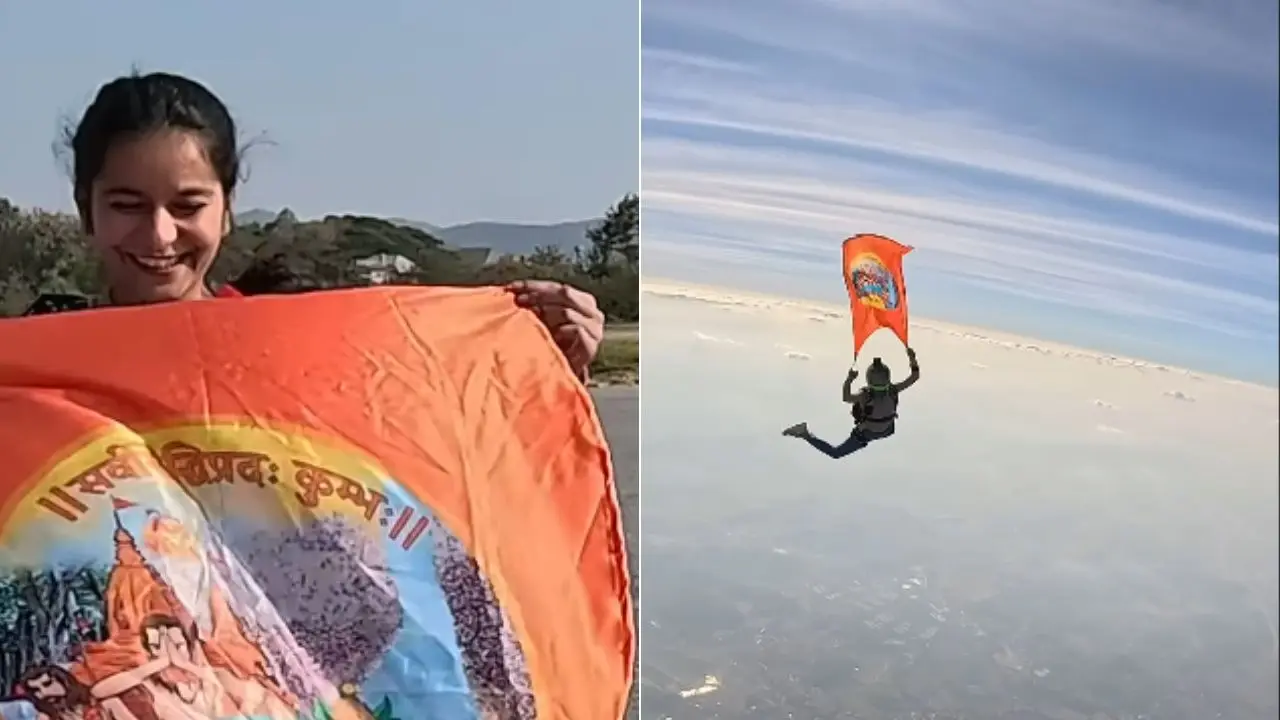 Kumbh Mela 2025: Skydiver unfurls Maha Kumbh flag 13,000 ft over Bangkok - Watch Kumbh Mela 2025: Skydiver unfurls Maha Kumbh flag 13,000 ft over Bangkok - Watch