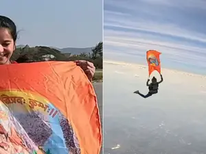 Kumbh Mela 2025: Skydiver unfurls Maha Kumbh flag 13,000 ft over Bangkok - Watch