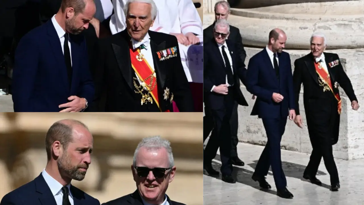 Prince William bid a goodbye to 'people's Pope'