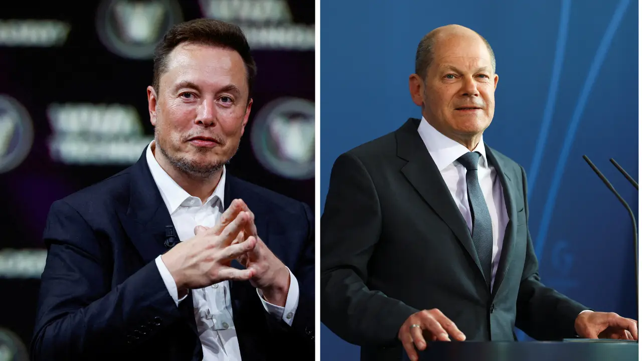 Following Scholz's remarks about Musk at WEF, billionaire calls German chancellor 'Oaf Schitz'