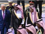 Trump gets ‘lavender’ carpet welcome to Saudi Arabia after F-15 escort