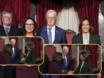 Awkward moment on camera: Republican Senator's husband refuses to shake hands with Kamala Harris, internet reacts
