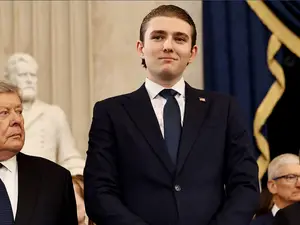 WATCH: Crowd goes berserk as Donald Trump praises son Barron at inaugural ceremony
