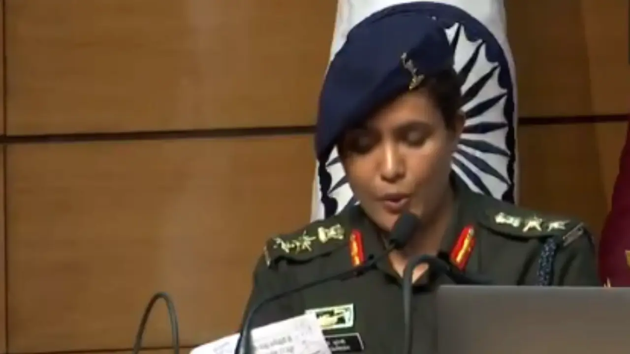 ‘No military installation targeted, no civilian casualties reported,’ says Col Sofia Qureshi during Operation Sindoor briefing