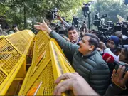 Delhi's ruling AAP stages ‘dharna’ outside CM bungalow amid BJP's ‘Sheesh Mahal’ claims