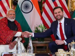 Indian PM Narendra Modi and US VP JD Vance discuss US-India energy collaboration over coffee