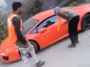 Lamborghini driver mows down two labourers in Noida, nonchalantly asks, 'did anyone die'- VIDEO