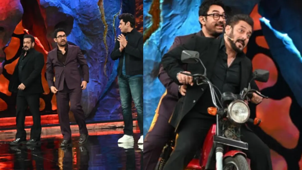 Nostalgic! Salman Khan and Aamir Khan recreate Do Mastane iconic scene in Bigg Boss 18 finale