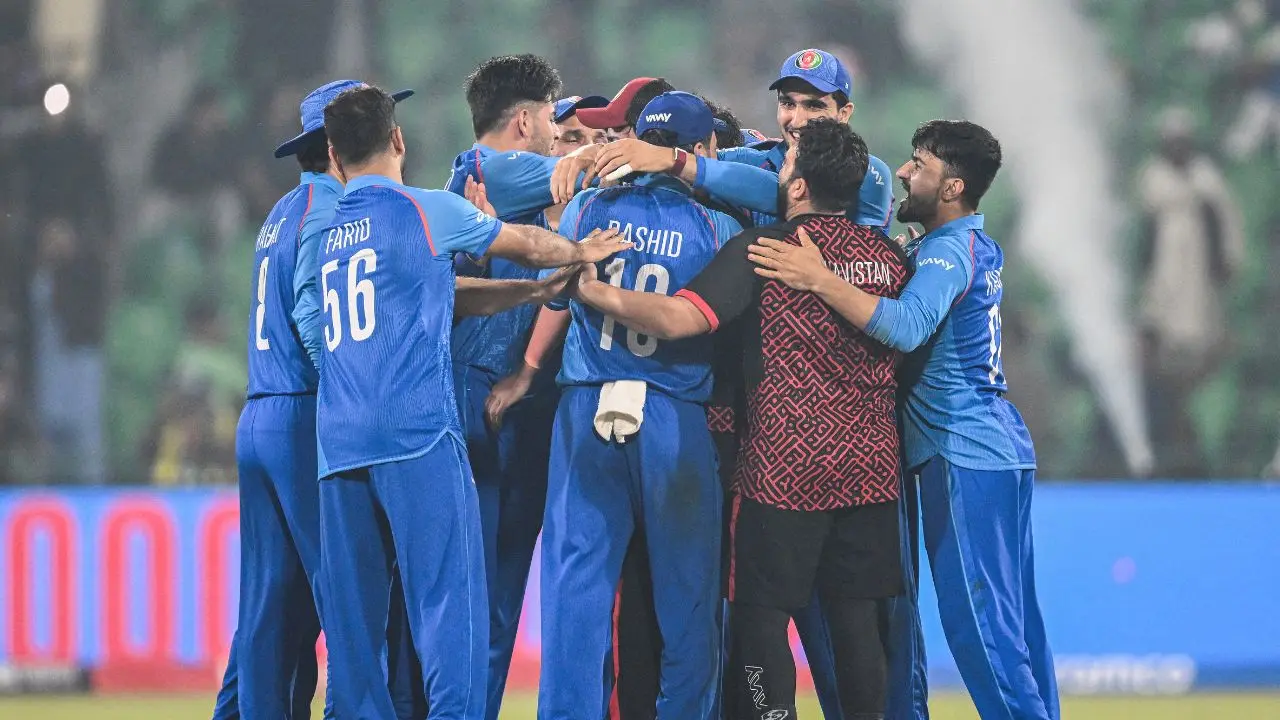Watch - Dressing room erupts in joy after Afghanistan win first Champions Trophy match