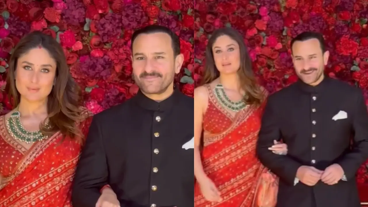 Royals! Kareena Kapoor and Saif Ali Khan exude elegance at Aadar Jain and Alekha's wedding Royals! Kareena Kapoor and Saif Ali Khan exude elegance at Aadar Jain and Alekha's wedding