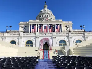 'Coldest day in 40 years': Donald Trump's inauguration moved indoors