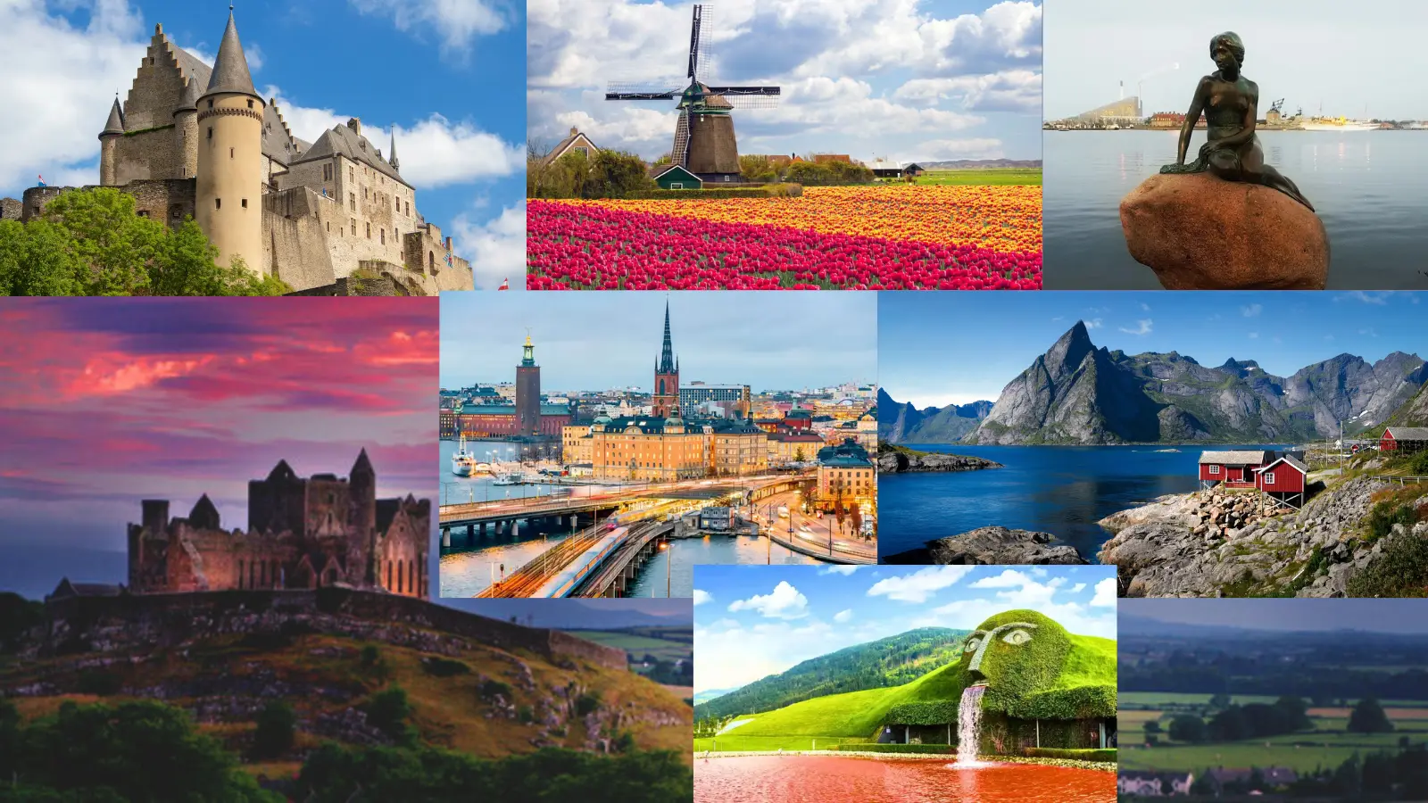4. Austria, Denmark, Ireland, Luxembourg, Netherlands, Sweden, Norway 