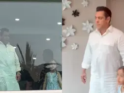 Salman Khan greets fans from behind a bulletproof glass-enclosed balcony after firing incident | Watch