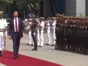 US Vice President JD Vance receives Guard of Honour upon arrival in India- WATCH