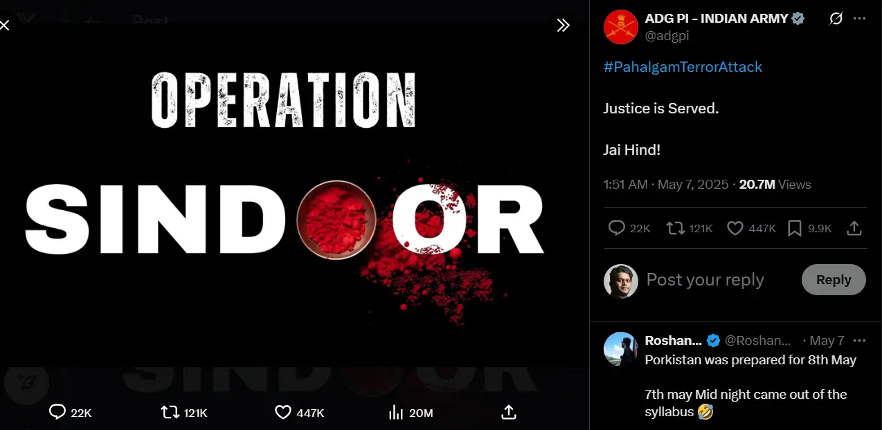 'Justice is served': Story of the post that announced India's Operation Sindoor to the world | 'Credit goes to...'
