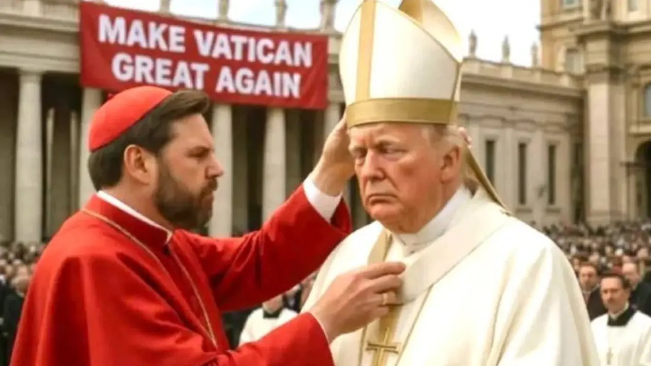Donald Trump's 'I'd like to be pope' breaks internet as world awaits new Vatican head - Video