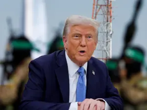 'Hamas is making it impossible': Donald Trump says US wants to help 'starving' people of Gaza 'get some food' amid Israel's offensive