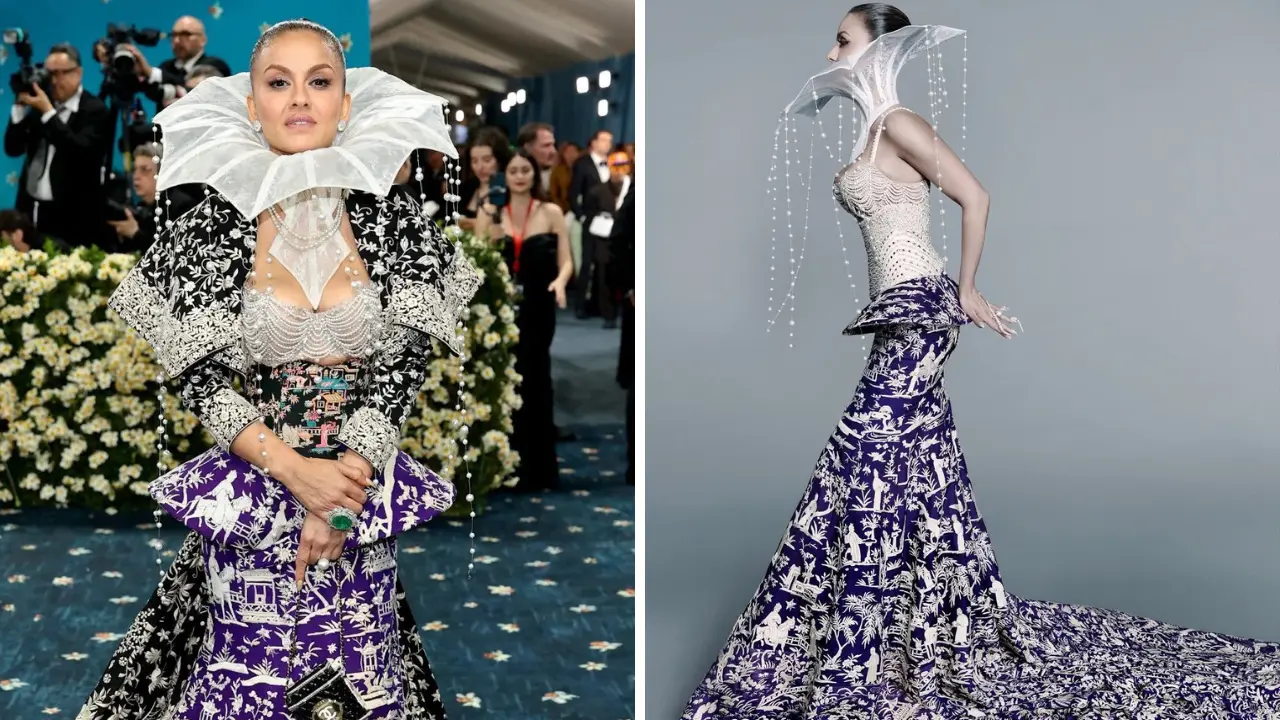 India at Met! Natasha Poonawalla’s gown showcases intricate Parsi Gara embroidery