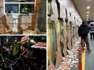 Protesters vandalise court building after South Korean president Yoon's detention extended