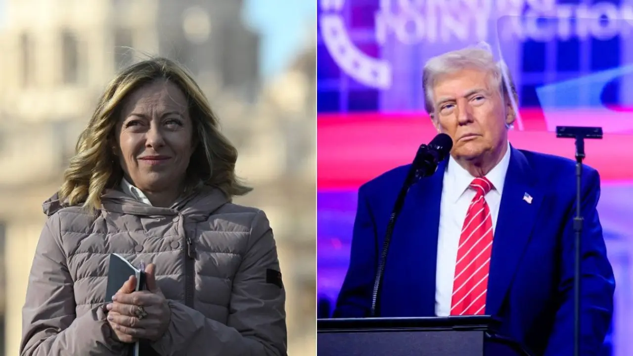 Donald Trump hosts Italian Prime Minister Giorgia Meloni at his Florida resort