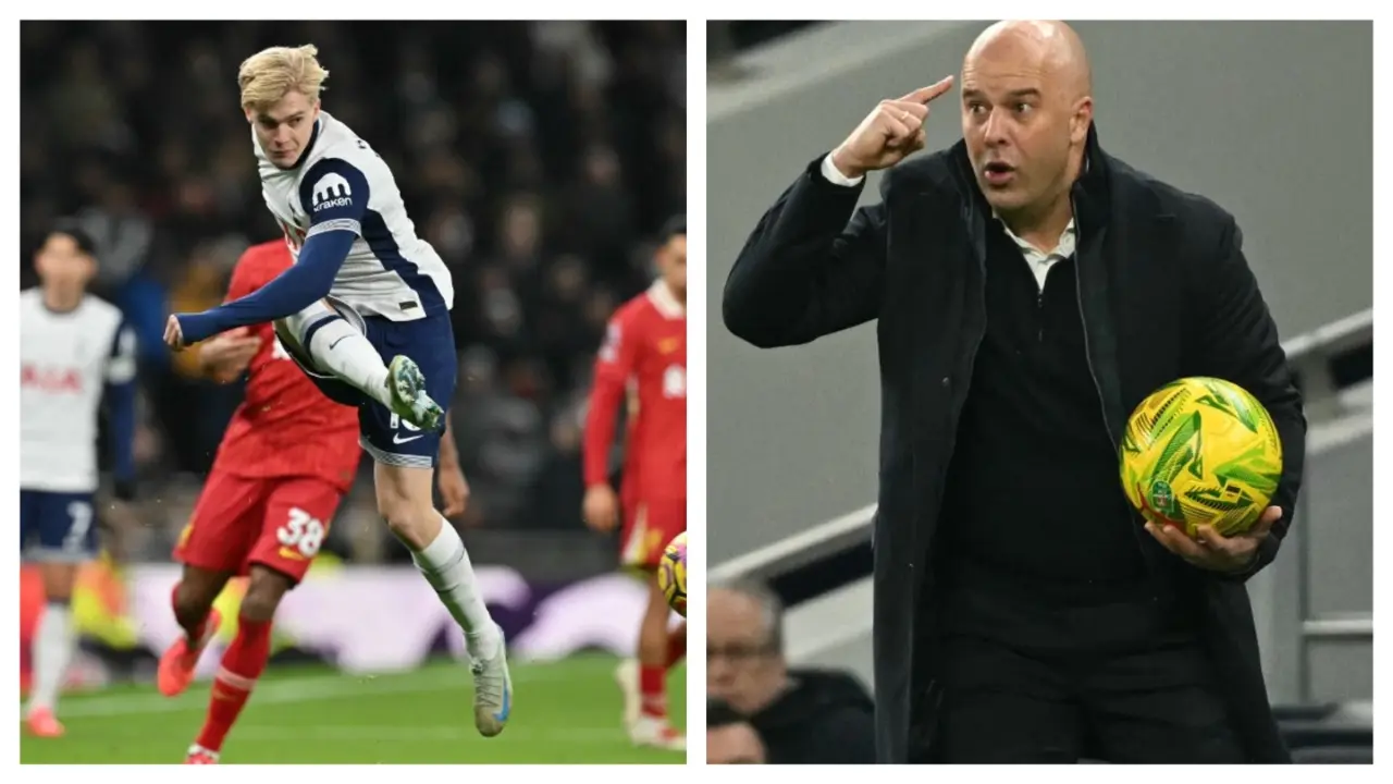 Slot left fuming after Spurs teen Bergvall avoids red card to sink Liverpool Slot left fuming after Spurs teen Bergvall avoids red card to sink Liverpool