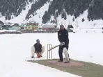 Jammu & Kashmir: Ice cricket tournament in snow-clad Gurez enthuses locals
