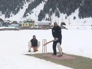 Jammu & Kashmir: Ice cricket tournament in snow-clad Gurez enthuses locals