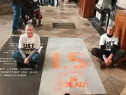 Climate protesters deface Darwin’s grave, spray ‘1.5 is dead’ over climate crisis