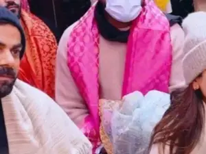 Watch: Virat-Anushka spotted in Vrindavan, day after star India batter's Test retirement