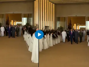Trump welcomed in UAE with traditional 'hair flip' Al-Ayyala dance: Here's more about it | WATCH