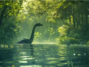 Is a 'dinosaur' wading in the swamps of Congo? Here's the truth