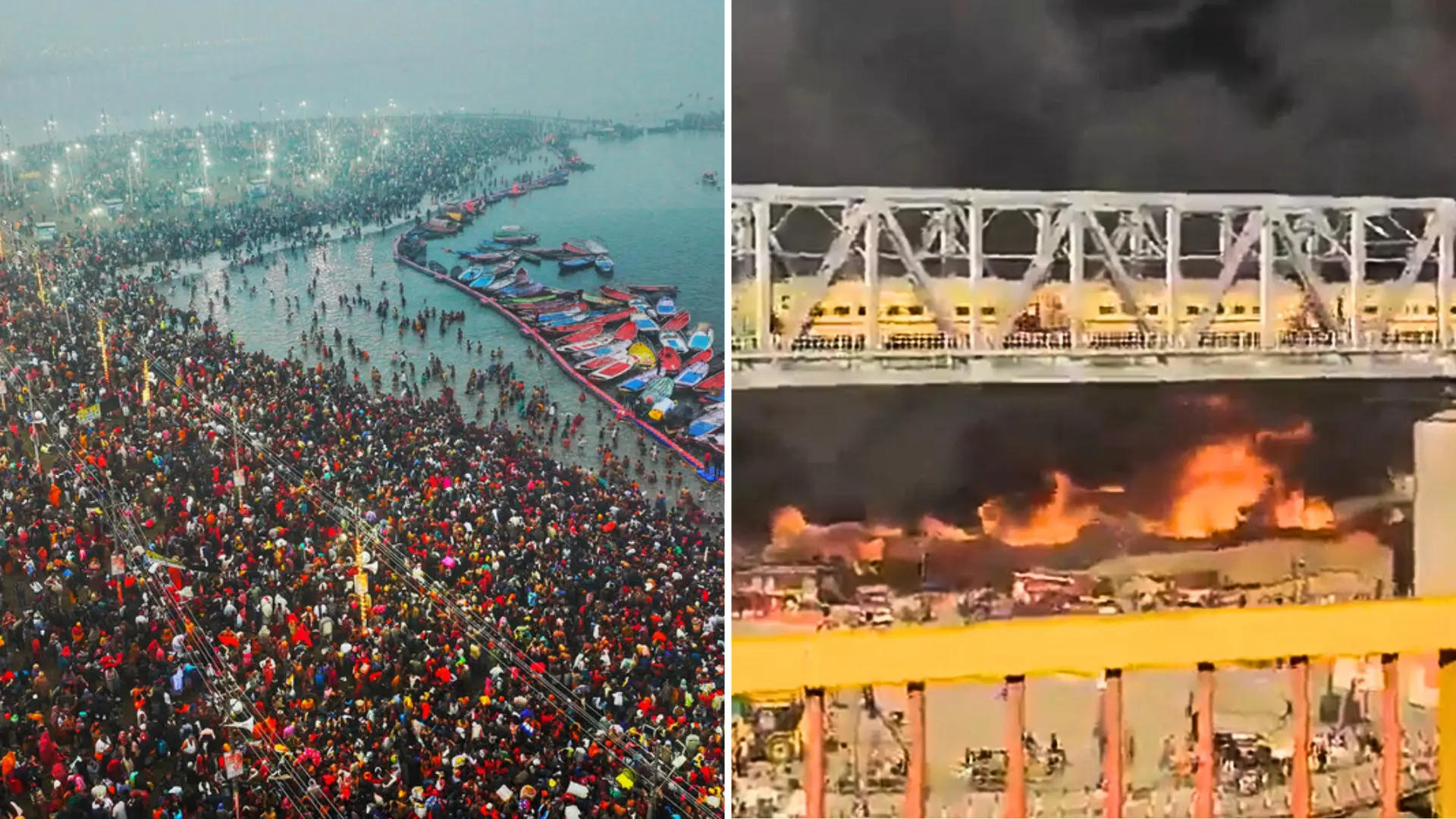 Maha Kumbh mela fire: Tents, huts gutted in India's Prayagraj; UP CM Adityanath visits site Maha Kumbh mela fire: Tents, huts gutted in India's Prayagraj; UP CM Adityanath visits site