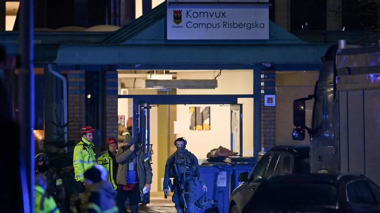 Sweden shooting: Around 10, including suspect, dead in attack at education centre in Orebro