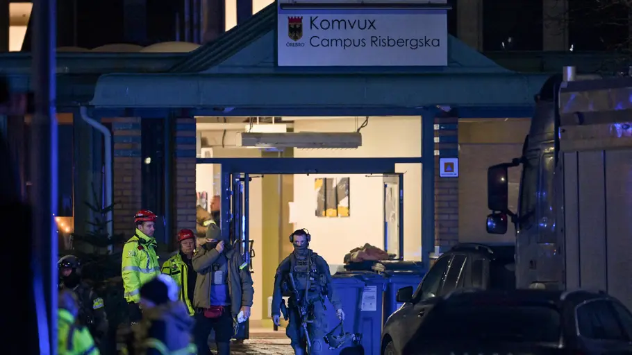 Sweden shooting: Around 10, including suspect, dead in attack at education centre in Orebro