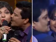 Netizens dig up old videos of Udit Narayan kissing Shreya Ghoshal, Karisma Kapoor amid recent kissing row