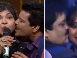 Netizens dig up old videos of Udit Narayan kissing Shreya Ghoshal, Karisma Kapoor amid recent kissing row