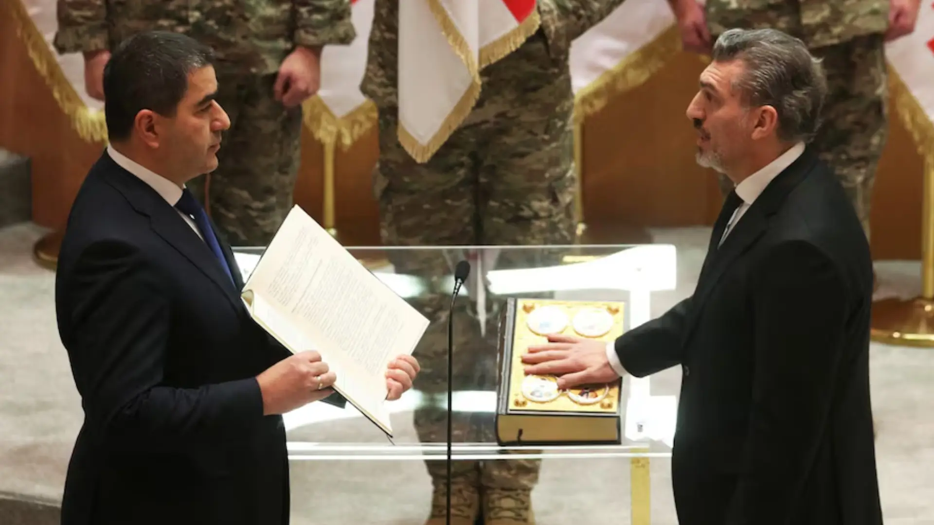 Georgia: Pro-Russia prez sworn in behind closed doors as outgoing leader strikes defiant tone