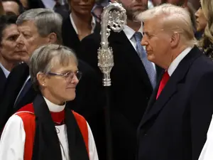 Trump faces rare rebuke as Bishop Budde lectures him in Church: 'Have mercy Mr President'