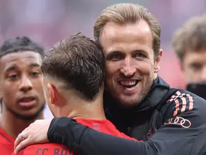 Finally! Harry Kane wins maiden career trophy as Bayern Munich reclaim Bundesliga title after Leverkusen draw