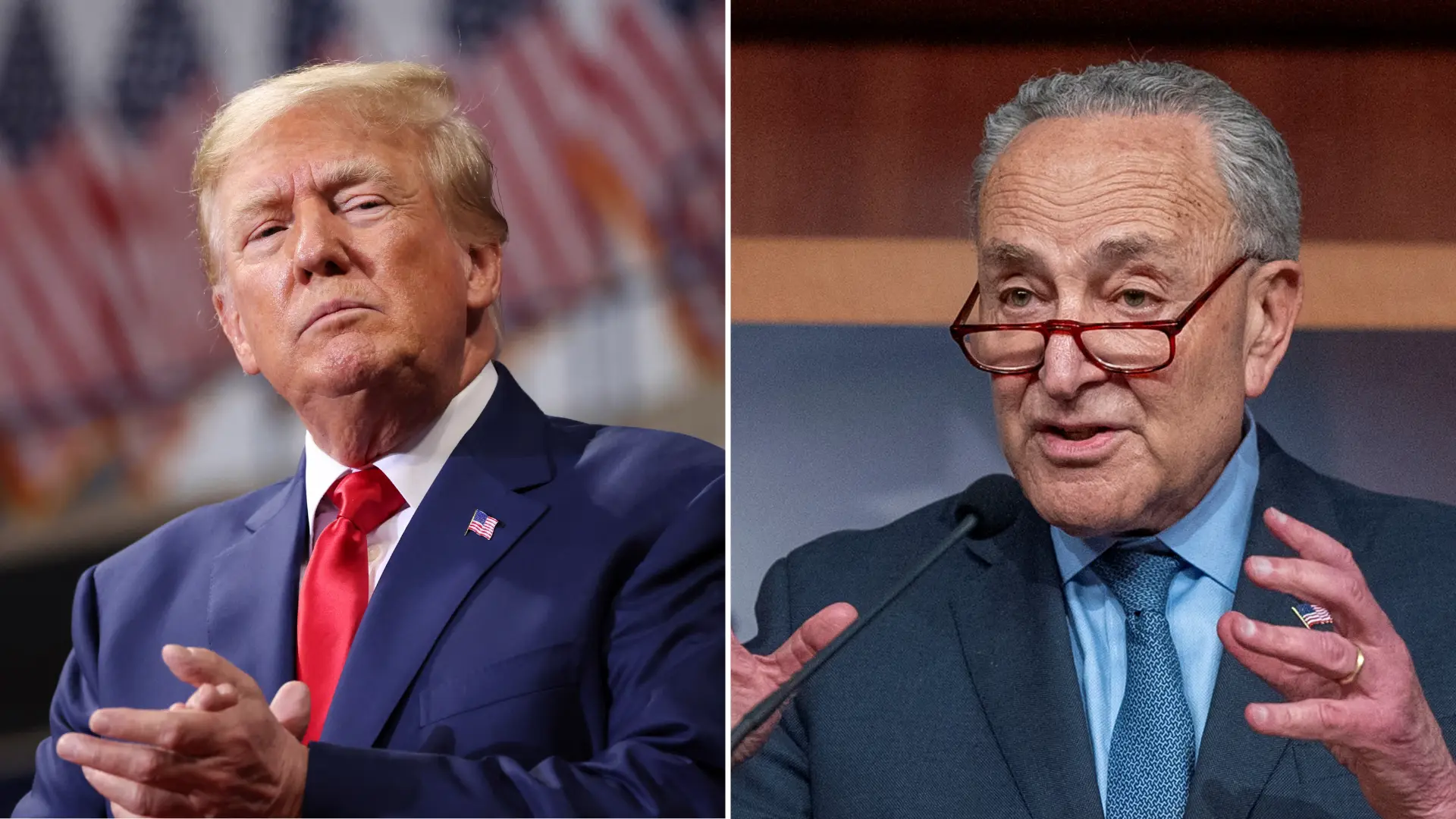 ‘Smart move’: Trump hails Chuck Schumer’s shock reversal on funding bill as Democrats cry ‘betrayal’