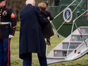 'Grandpa' Trump helps Elon Musk's son X to board Marine Force One