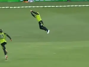BBL, Sydney Thunder vs Perth Scorchers: WATCH | David Warner takes STUNNING catch